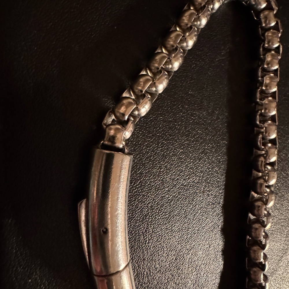 Lucky Brand Silver Men's Chain Bracelet